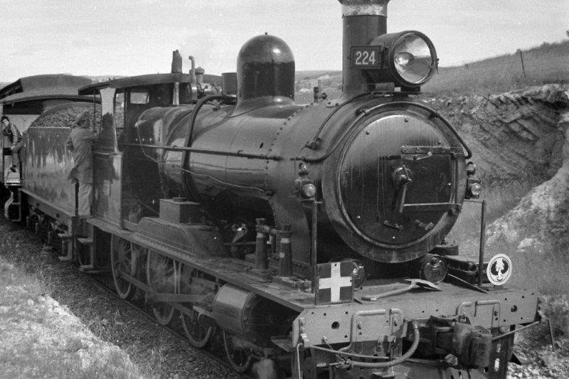Historic steam train at Burra